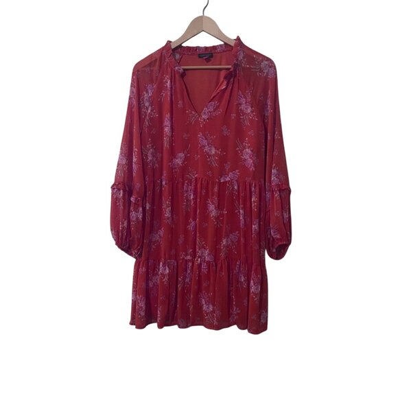 Vince Camuto Dresses & Skirts - NWT Vince Camuto Women's Orange Floral Long Sleeve Dress Size S